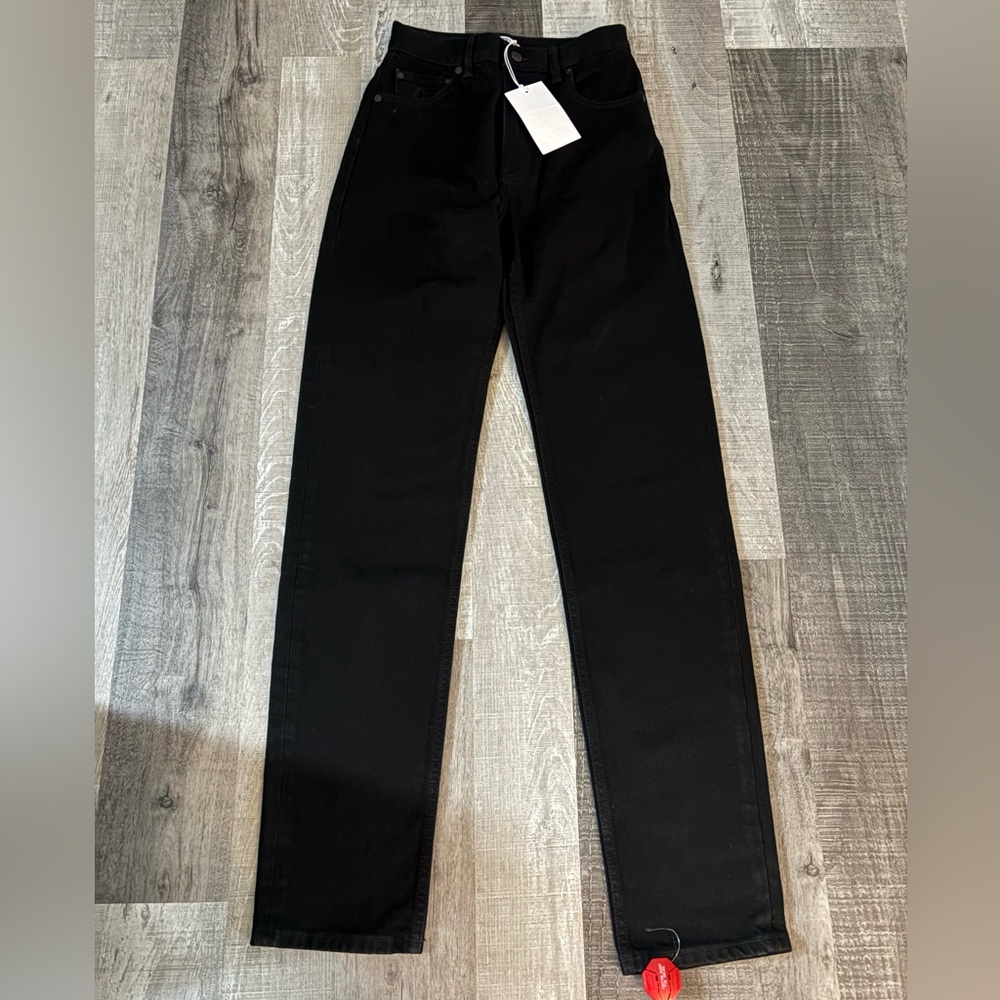 🖤NWT Filippa K Black Organic Cotton Tapered Jeans